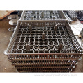 Continuous furnace heat treatment basket